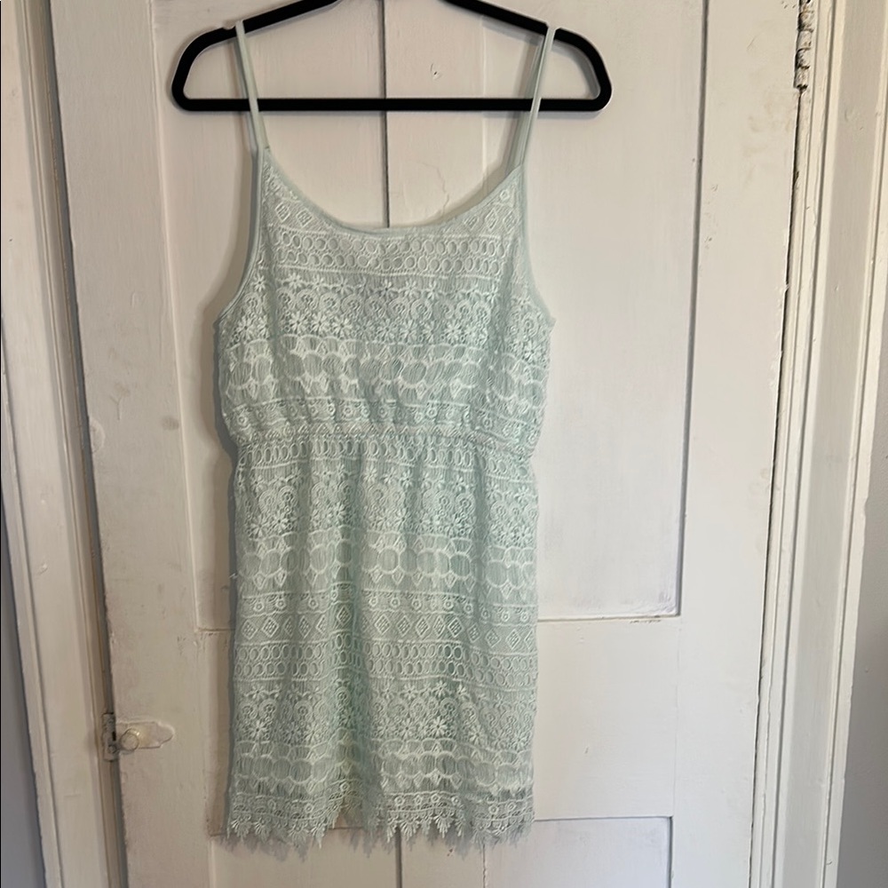 Mint Green Lace Dress